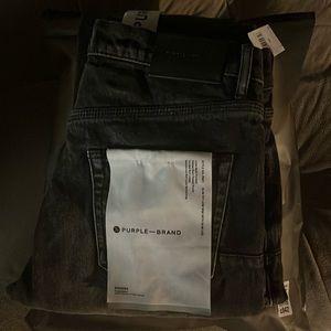 Purple jeans size 30 in mens brand new colors are black and grey never worn.